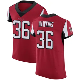 Atlanta Falcons Men's Brad Hawkins Elite Team Color Jersey - Red