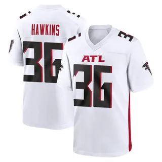 Atlanta Falcons Men's Brad Hawkins Game Jersey - White