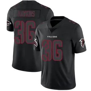 Atlanta Falcons Men's Brad Hawkins Limited Jersey - Black Impact