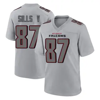 Atlanta Falcons Men's David Sills V Game Atmosphere Fashion Jersey - Gray