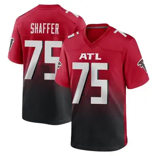 Atlanta Falcons Men's Justin Shaffer Game 2nd Alternate Jersey - Red