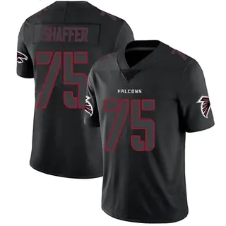 Atlanta Falcons Men's Justin Shaffer Limited Jersey - Black Impact