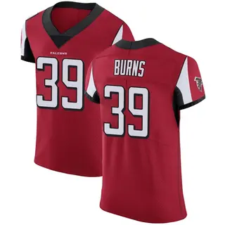 Atlanta Falcons Men's Robert Burns Elite Team Color Jersey - Red
