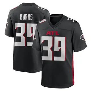 Atlanta Falcons Men's Robert Burns Game Alternate Jersey - Black
