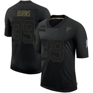 Atlanta Falcons Men's Robert Burns Limited 2020 Salute To Service Jersey - Black