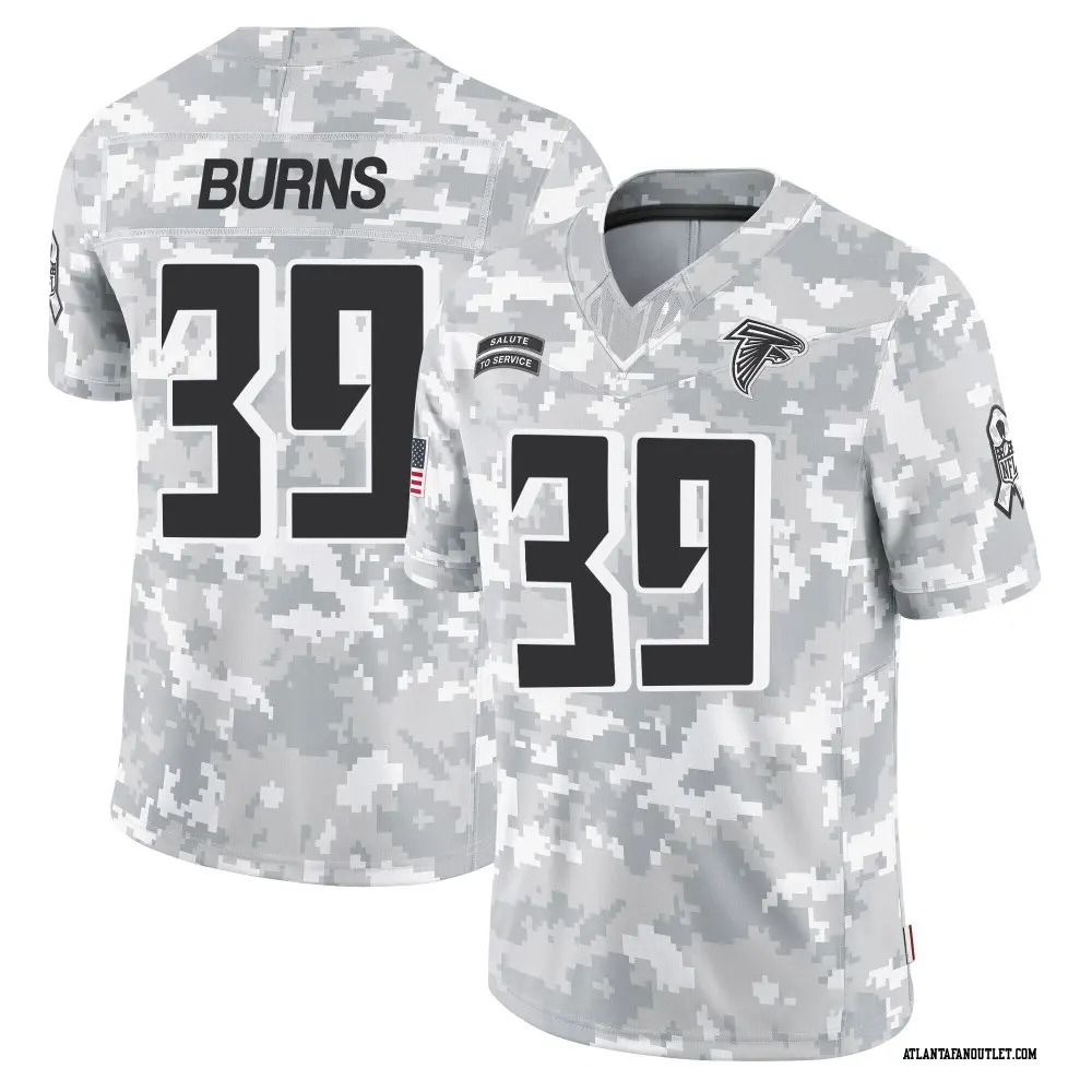 Atlanta Falcons Men's Robert Burns Limited 2024 Salute to Service Jersey - Arctic Camo