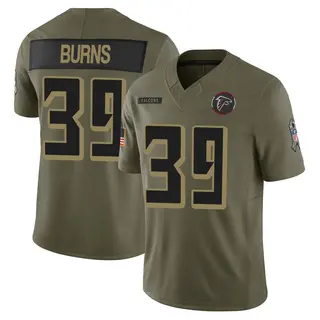 Atlanta Falcons Men's Robert Burns Limited 2025 Salute to Service Jersey - Olive
