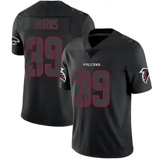 Atlanta Falcons Men's Robert Burns Limited Jersey - Black Impact