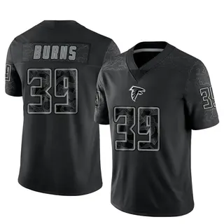Atlanta Falcons Men's Robert Burns Limited Reflective Jersey - Black