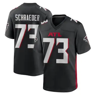 Atlanta Falcons Men's Ryan Schraeder Game Alternate Jersey - Black
