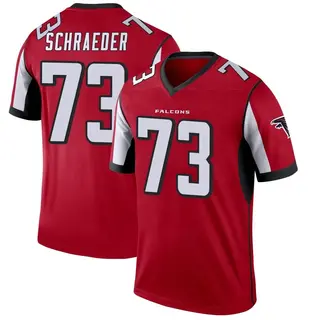 Atlanta Falcons Men's Ryan Schraeder Legend Jersey - Red
