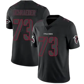 Atlanta Falcons Men's Ryan Schraeder Limited Jersey - Black Impact