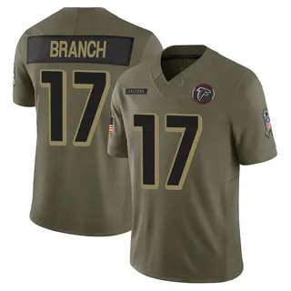 Atlanta Falcons Men's Zachariah Branch Limited 2025 Salute to Service Jersey - Olive