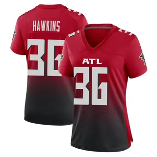Atlanta Falcons Women's Brad Hawkins Game 2nd Alternate Jersey - Red