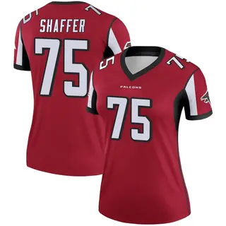 Atlanta Falcons Women's Justin Shaffer Legend Jersey - Red
