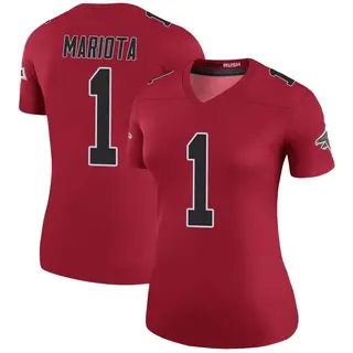 Atlanta Falcons Women's Marcus Mariota Legend Color Rush Jersey - Red