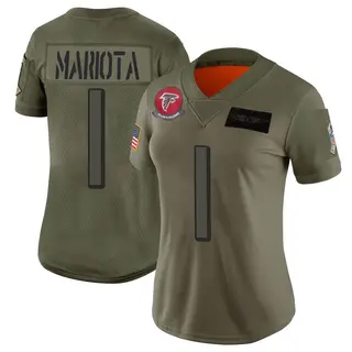 Atlanta Falcons Women's Marcus Mariota Limited 2019 Salute to Service Jersey - Camo