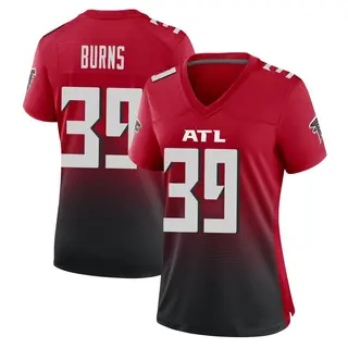Atlanta Falcons Women's Robert Burns Game 2nd Alternate Jersey - Red