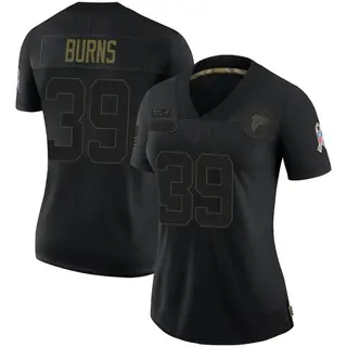 Atlanta Falcons Women's Robert Burns Limited 2020 Salute To Service Jersey - Black