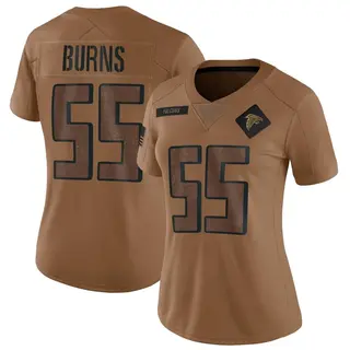 Atlanta Falcons Women's Robert Burns Limited 2023 Salute To Service Jersey - Brown
