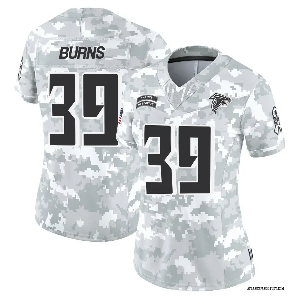 Atlanta Falcons Women's Robert Burns Limited 2024 Salute to Service Jersey - Arctic Camo