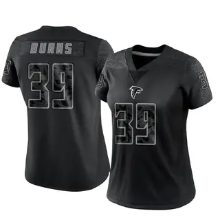 Atlanta Falcons Women's Robert Burns Limited Reflective Jersey - Black