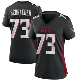 Atlanta Falcons Women's Ryan Schraeder Game Alternate Jersey - Black