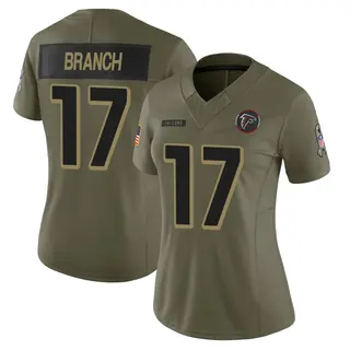 Atlanta Falcons Women's Zachariah Branch Limited 2025 Salute to Service Jersey - Olive
