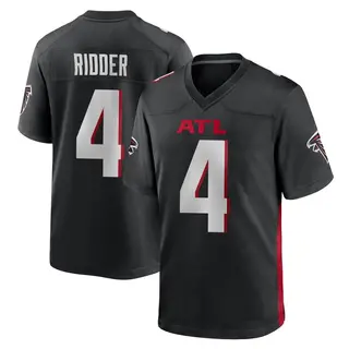 Atlanta Falcons Youth Desmond Ridder Game Alternate Jersey - Black