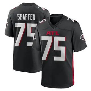 Atlanta Falcons Youth Justin Shaffer Game Alternate Jersey - Black