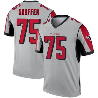 Atlanta Falcons Youth Justin Shaffer Legend Inverted Silver Jersey