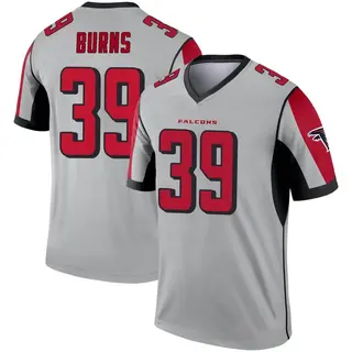 Atlanta Falcons Youth Robert Burns Legend Inverted Silver Jersey