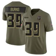 Atlanta Falcons Youth Robert Burns Limited 2025 Salute to Service Jersey - Olive