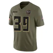Atlanta Falcons Youth Robert Burns Limited 2025 Salute to Service Jersey - Olive