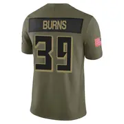Atlanta Falcons Youth Robert Burns Limited 2025 Salute to Service Jersey - Olive