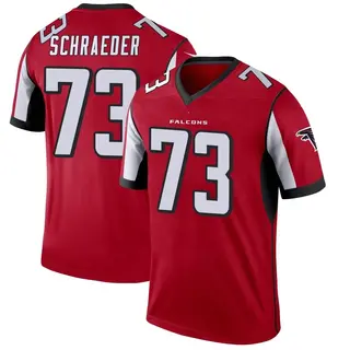 Atlanta Falcons Youth Ryan Schraeder Legend Jersey - Red